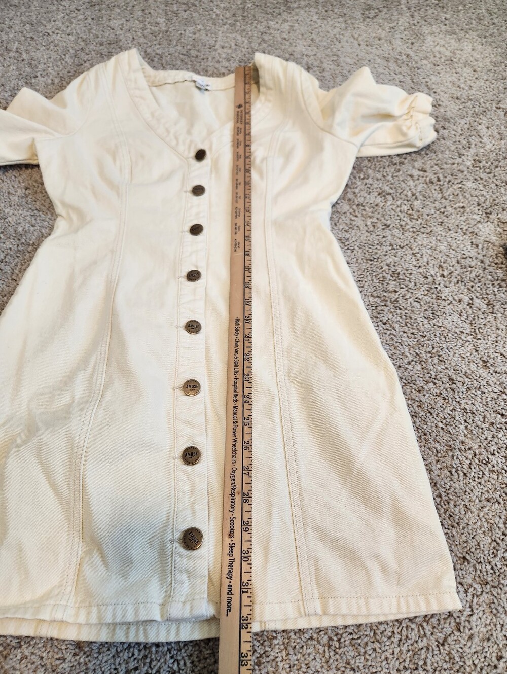 AMUSE SOCIETY Claudette Jean Dress Size Medium - Picture 9 of 9